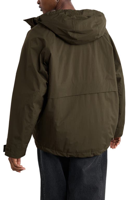 Seasalt Cornwall Potheras Hooded Waterproof Rain Jacket In Green