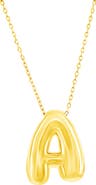 SIMONA Bubble Initial Pendant Necklace