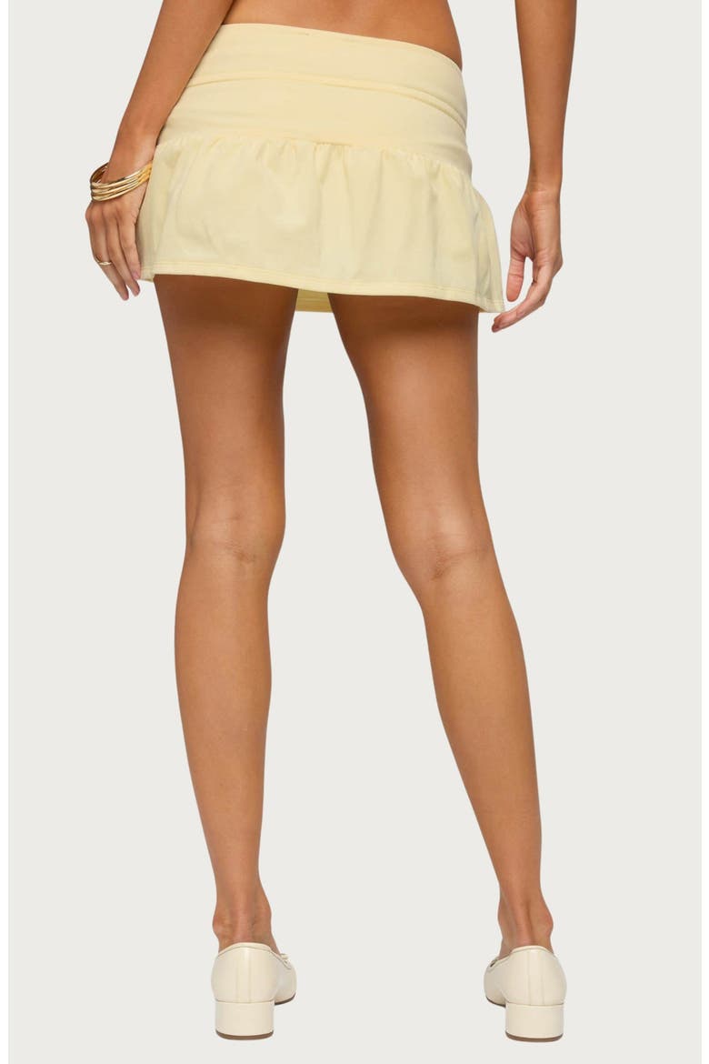 Yelena Tiered Miniskirt, Alternate, color, YELLOW