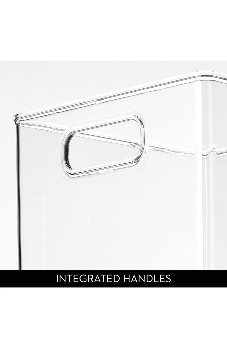 iDesign Pantry Storage Bin with Handles - Set of 2 - Clear - Made in USA, Alternate, color, 