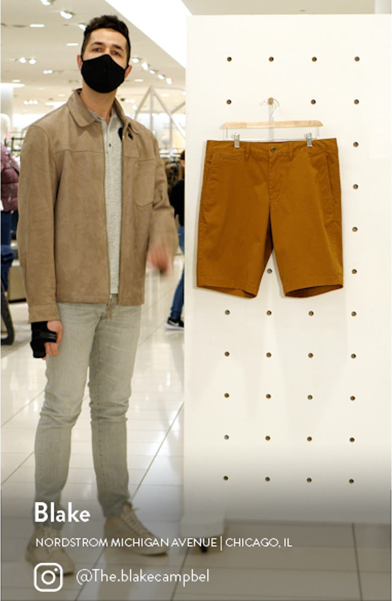 Men's Washed Twill Chino Shorts, sales video thumbnail