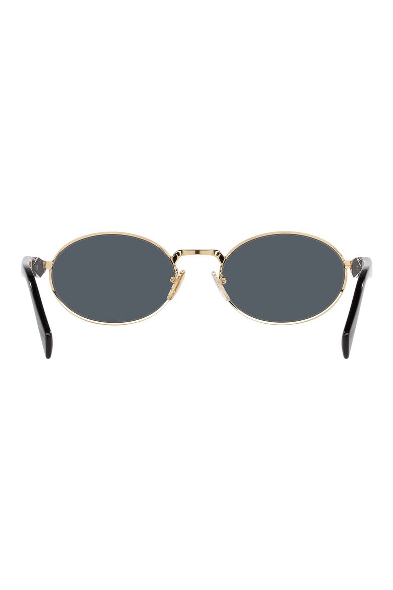 55mm Oval Sunglasses, Alternate, color, DARK GREY