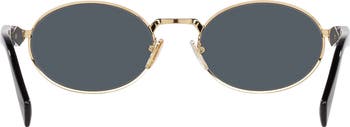55mm Oval Sunglasses