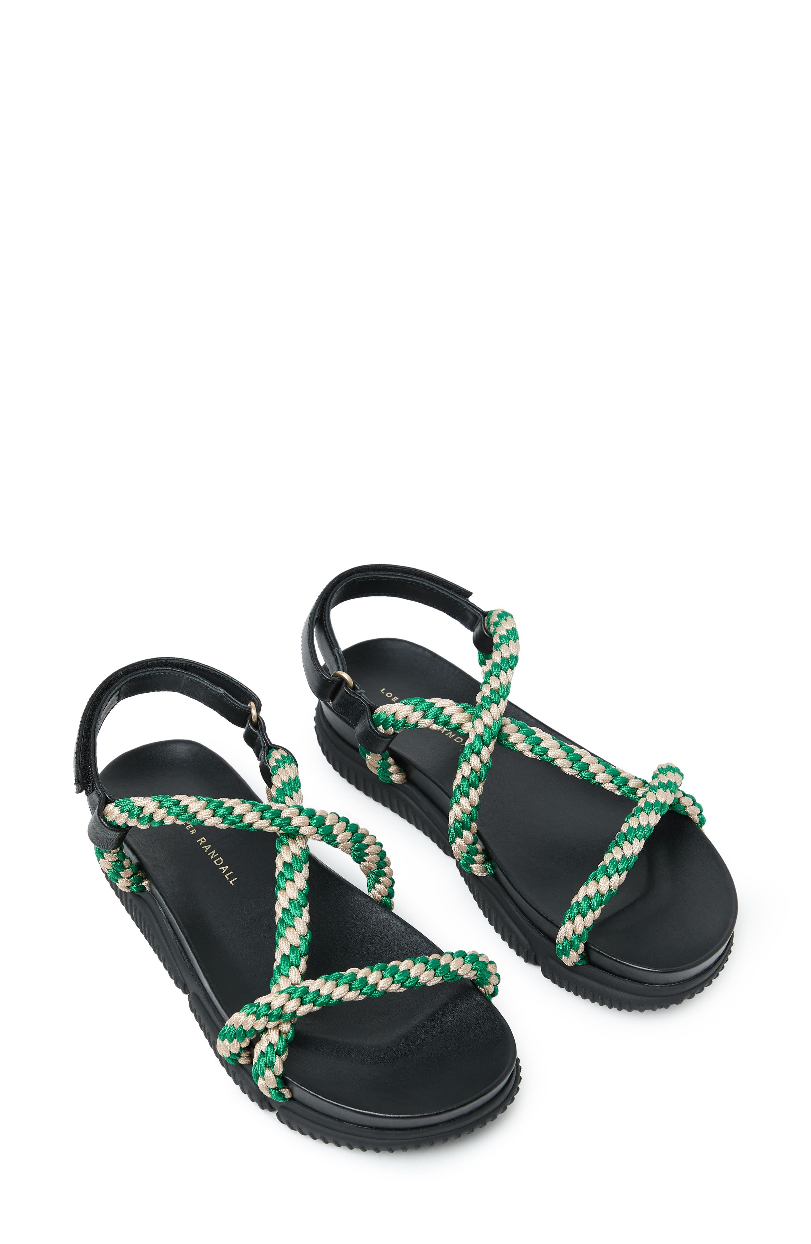 Ozzy Sport Sandal, Alternate, color, BLACK/ GREEN/ CREAM