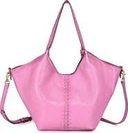 OLD TREND Wisteria Small Handwoven Leather Tote