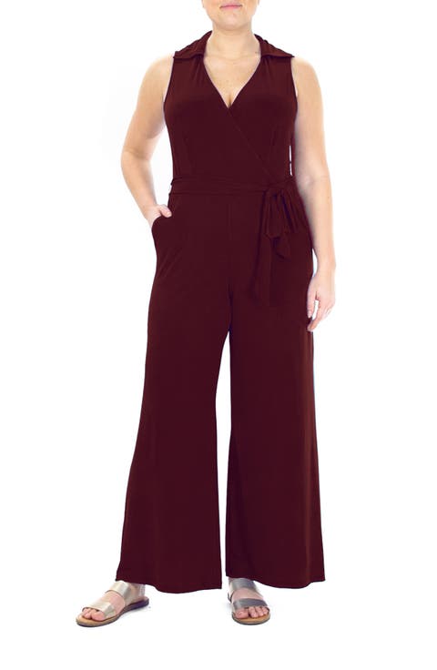 Solid Tie Waist Jumpsuit