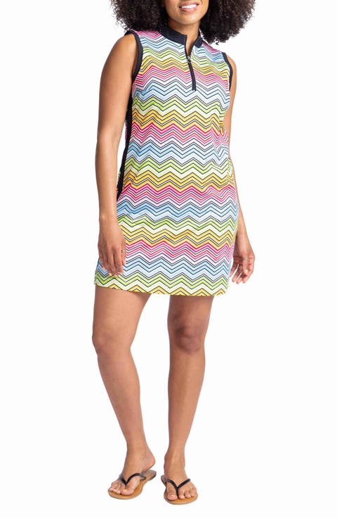 Headed to 19 Sleeveless Quarter Zip Golf Dress