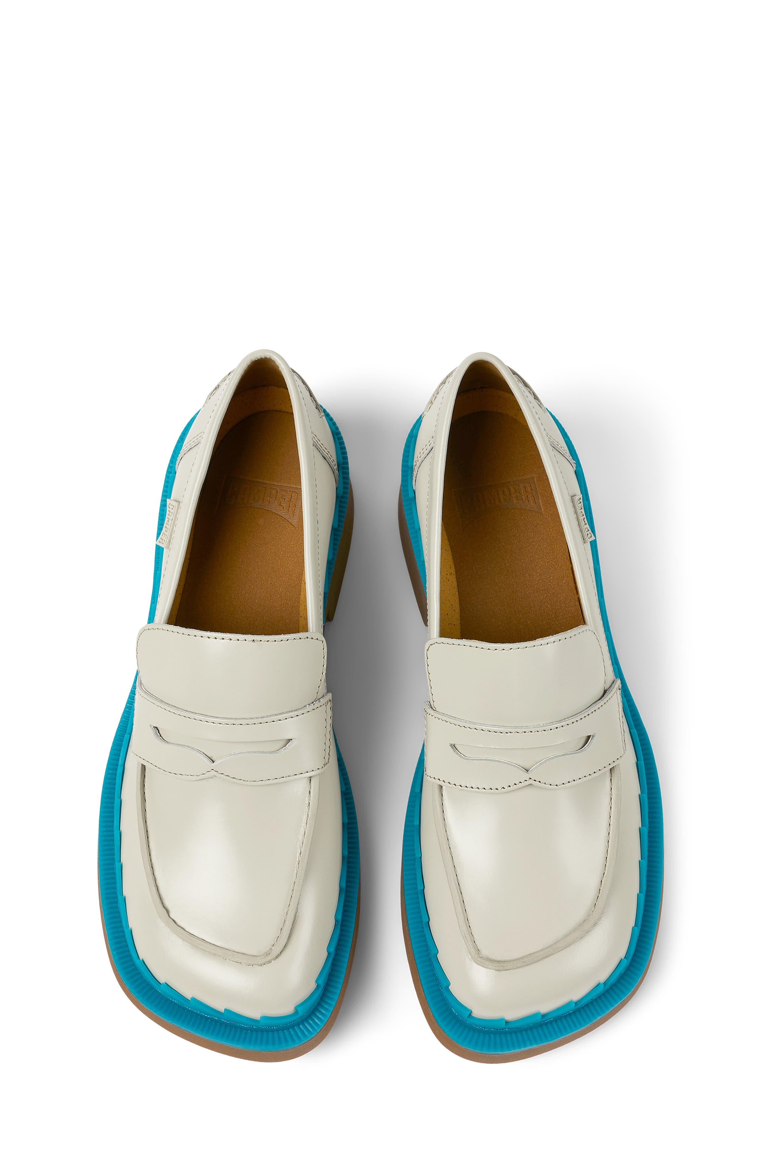 Camper Twins Mismatched Penny Loafers, Alternate, color, 