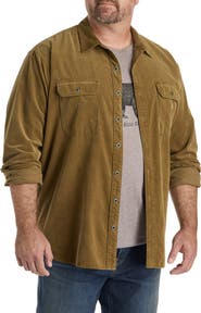 Lucky Brand Big & Tall Corduroy Utility Shirt