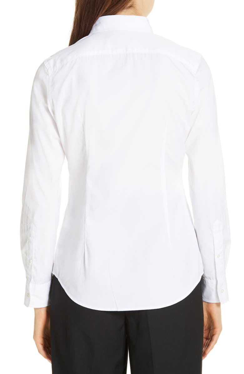 Polo Ralph Lauren Kendal Tuxedo Cotton Shirt, Alternate, color,