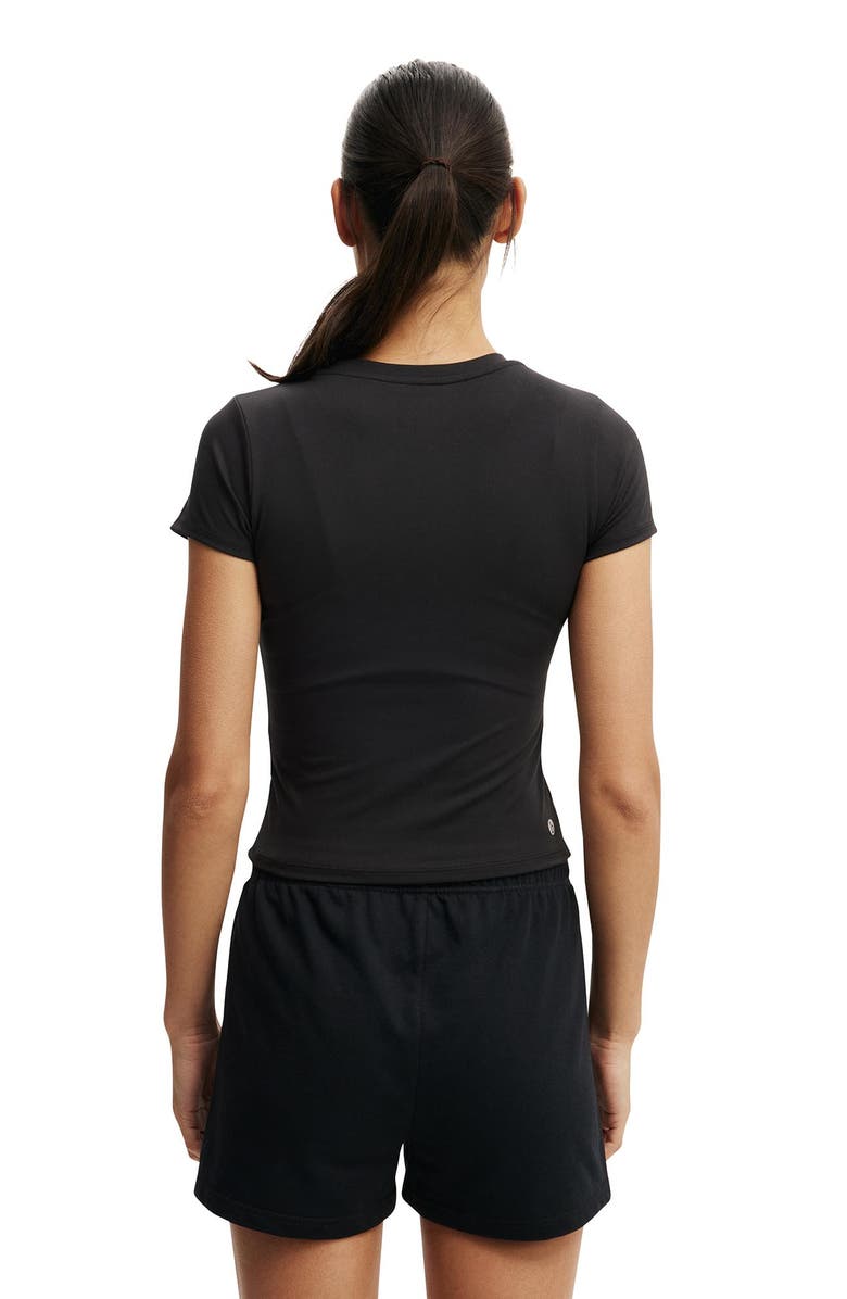 COTTON ON BODY Women's Active Ultra Soft Fitted Tshirt, Alternate, color, Black