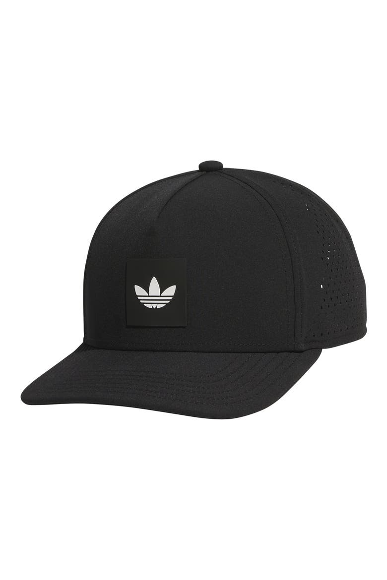 Floatie Trefoil Snapback Baseball Cap, Main, color, BLACK/ WHITE