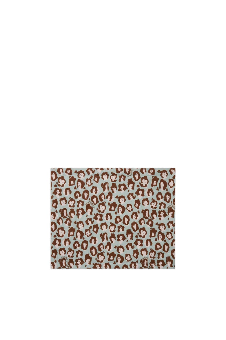 Placemats Set Of 2 (35X45) Lady Leopard Acqua Acquamarin, Alternate, color, Lady Leopard Acqua Acquamarin