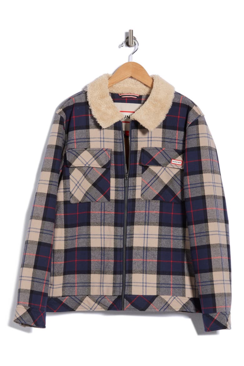 Drake Plaid Jacket, Main, color, TEAK