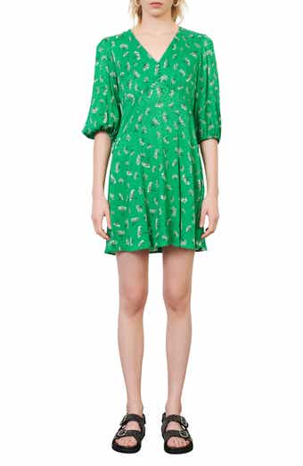 Floral Empire Waist Woven Dress