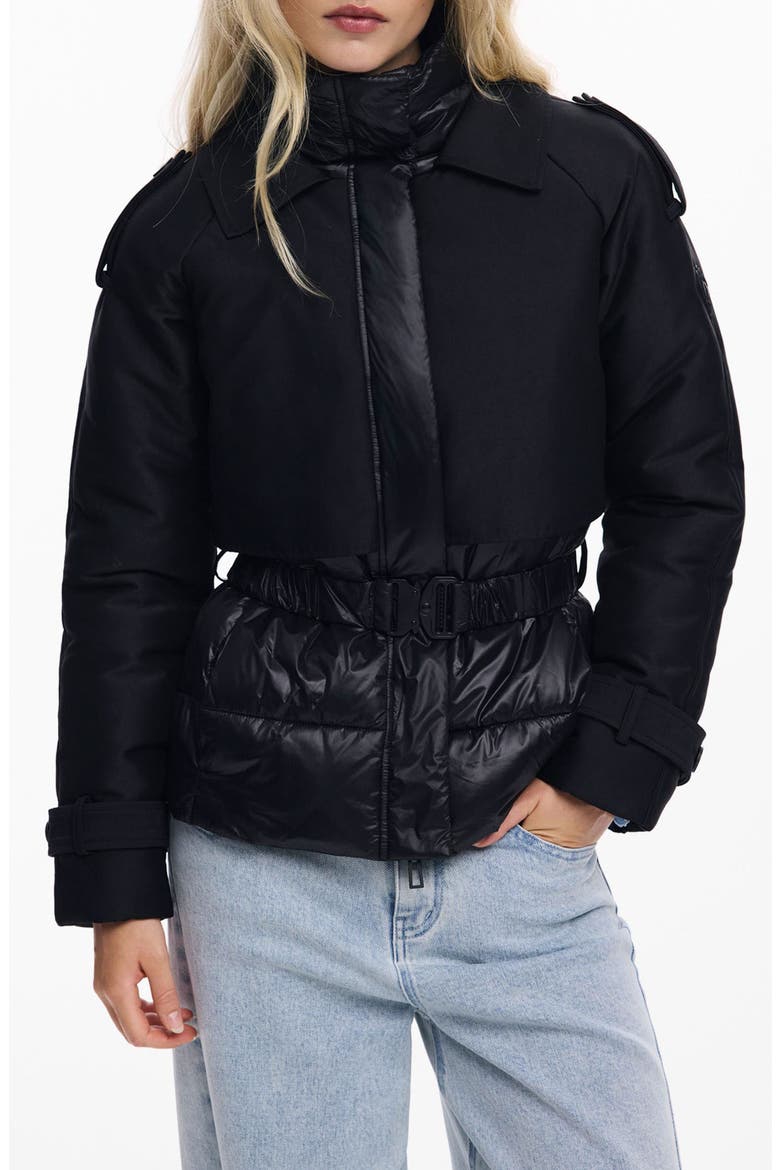 Hybrid Padded Jacket, Main, color, BLACK
