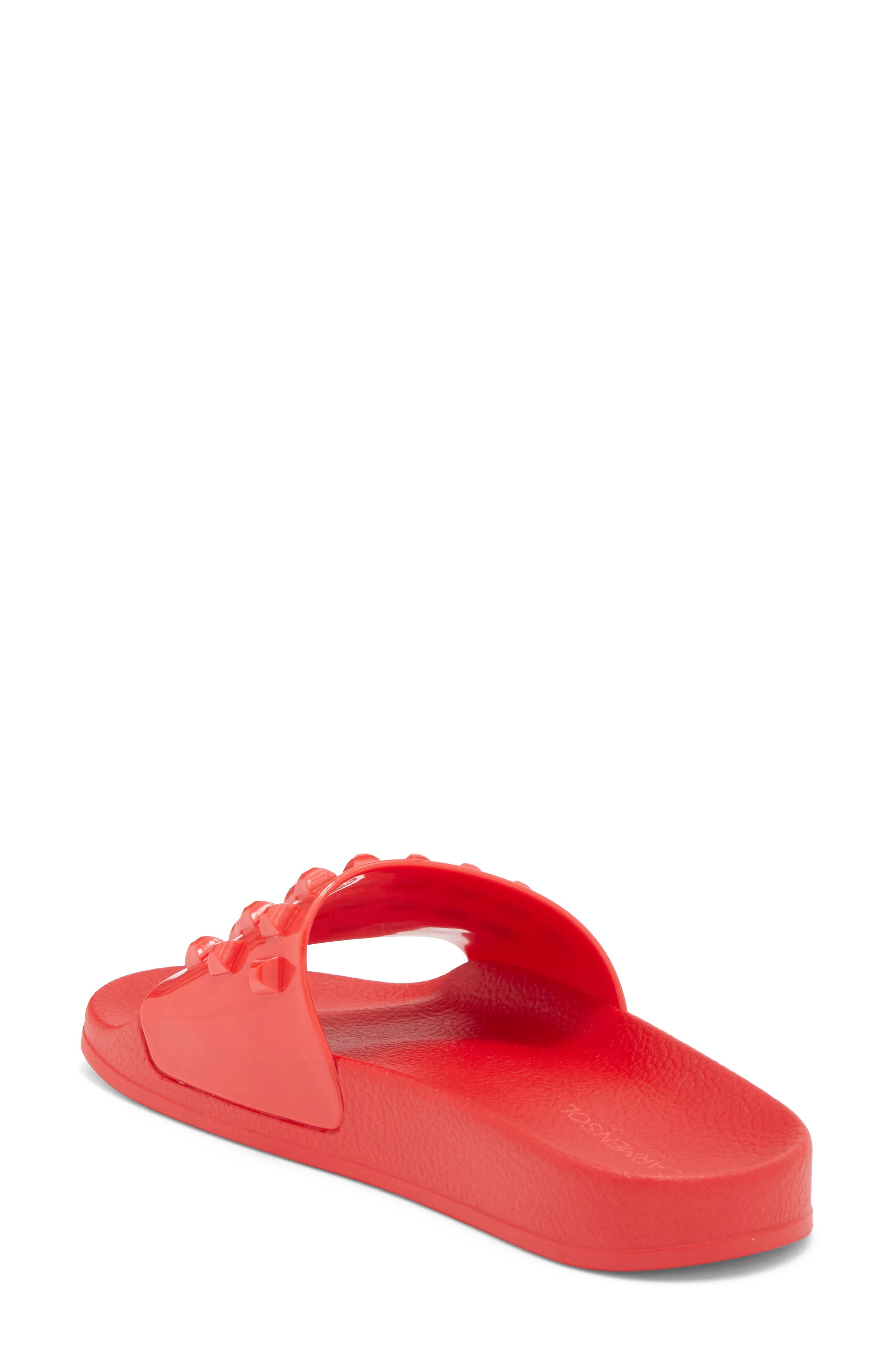 Franco Waterproof Slide Sandal, Alternate, color, RED