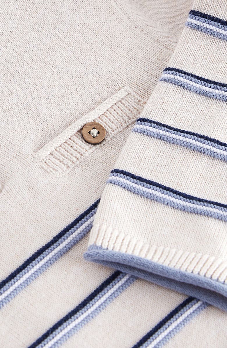 NEXT Kids' Stripe Cotton Henley Sweater, Alternate, color, 