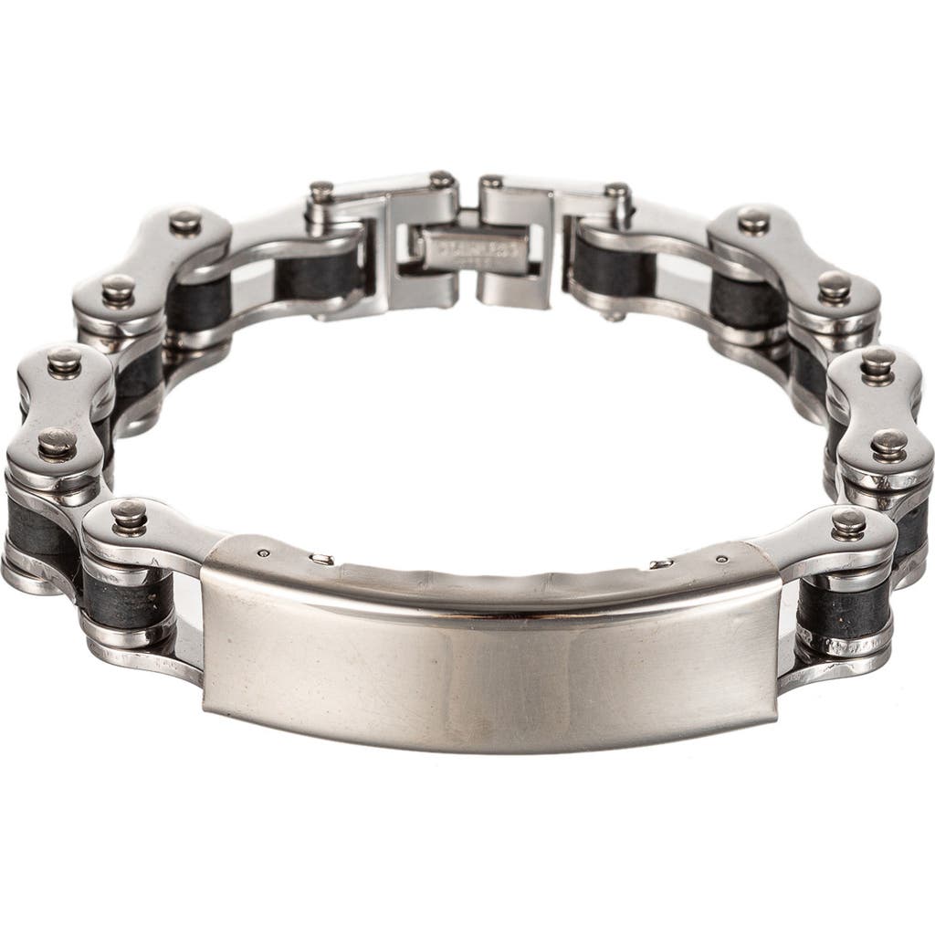 Eye Candy Los Angeles Owen Name Tag Bracelet In Silver