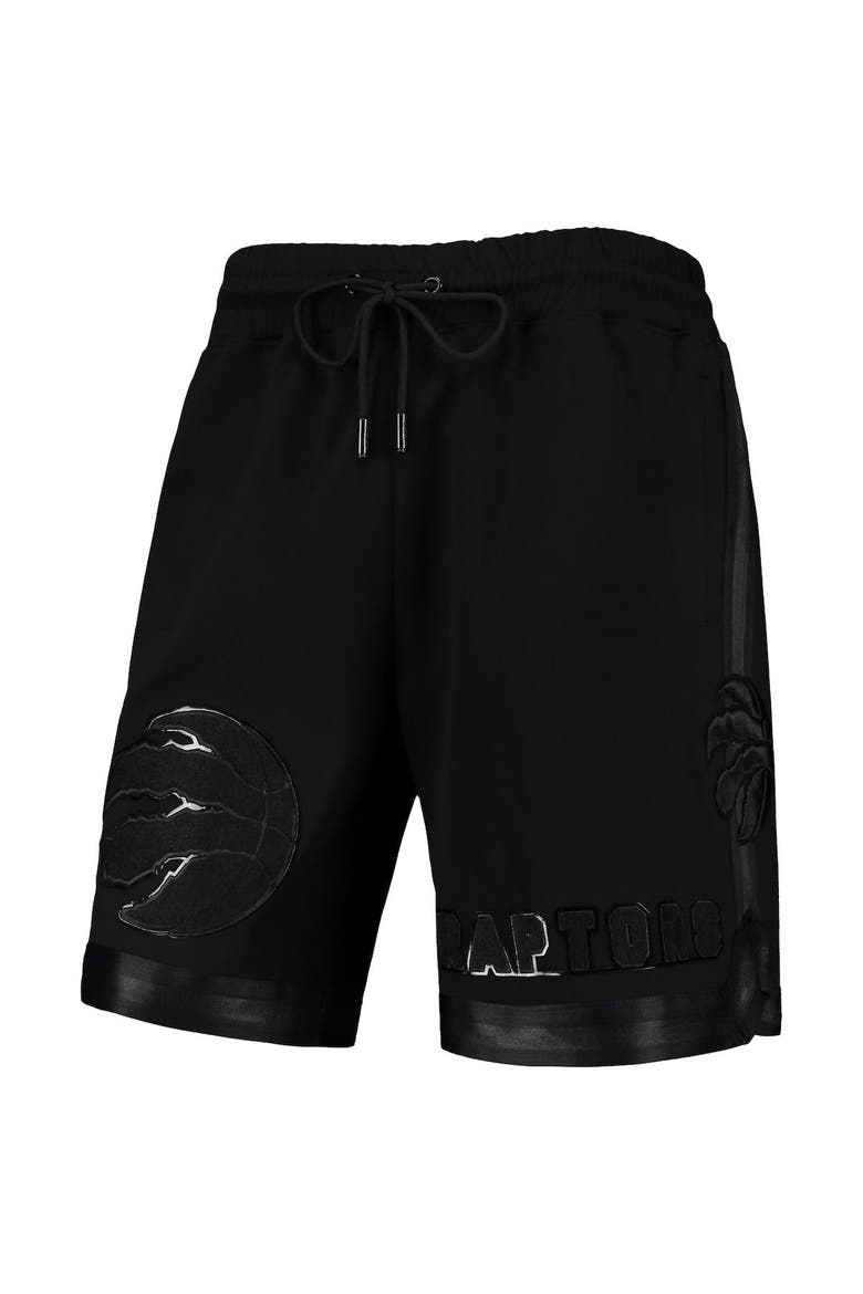 Men's Pro Standard Toronto Raptors Triple Black Gloss Shorts, Alternate, color, Black