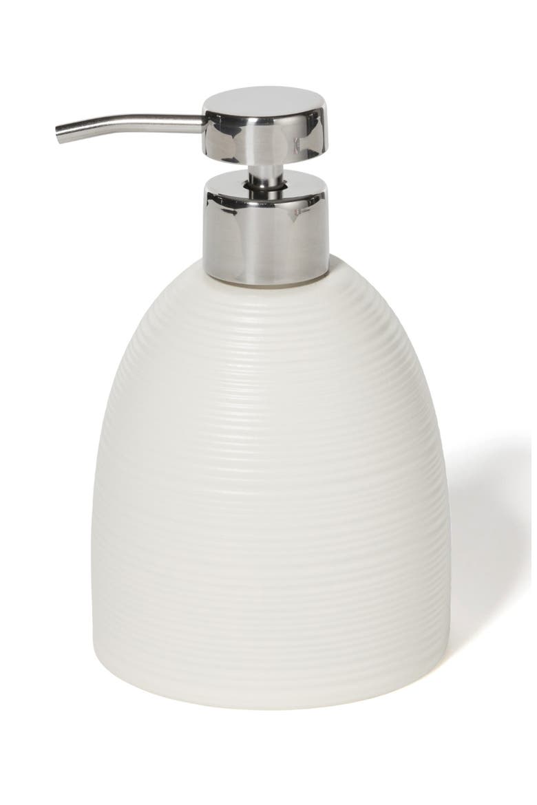 Dubai Ceramic Lotion Pump, Main, color, WHITE