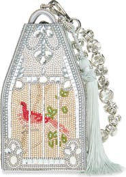 JUDITH LEIBER COUTURE Landmark Birdcage Crystal Minaudière