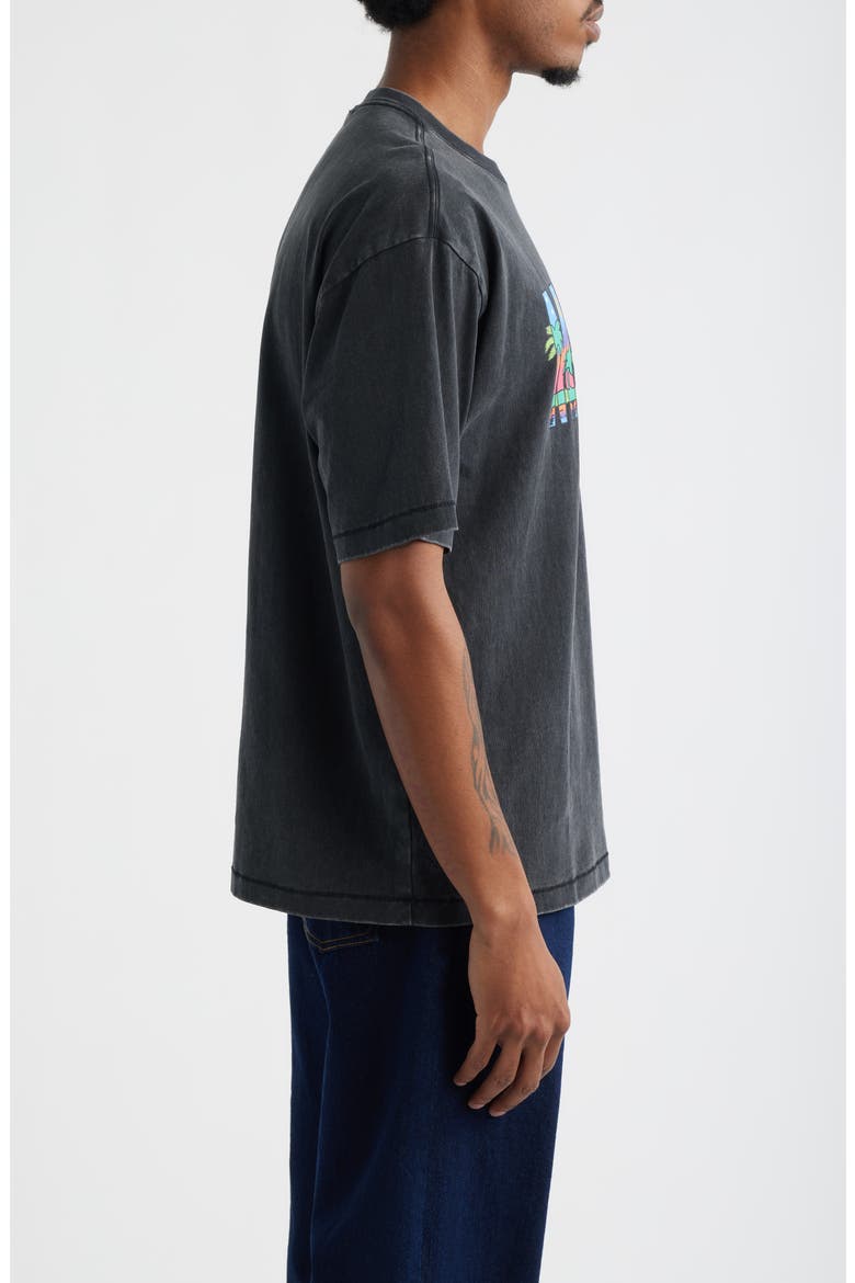 Night in Paradise Graphic T-Shirt, Alternate, color, BLACK