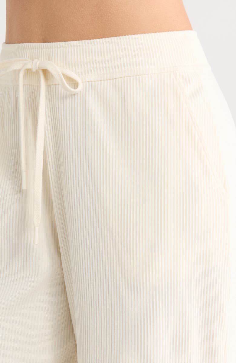 Beyond Yoga Breathe Easy Corduroy Drawstring Waist Pants, Alternate, color, Dove
