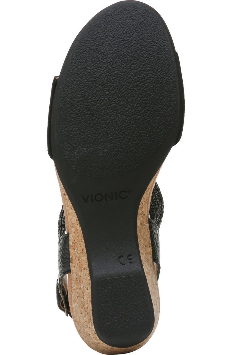 Vionic Kaytie T-Strap Wedge Sandal, Alternate, color,