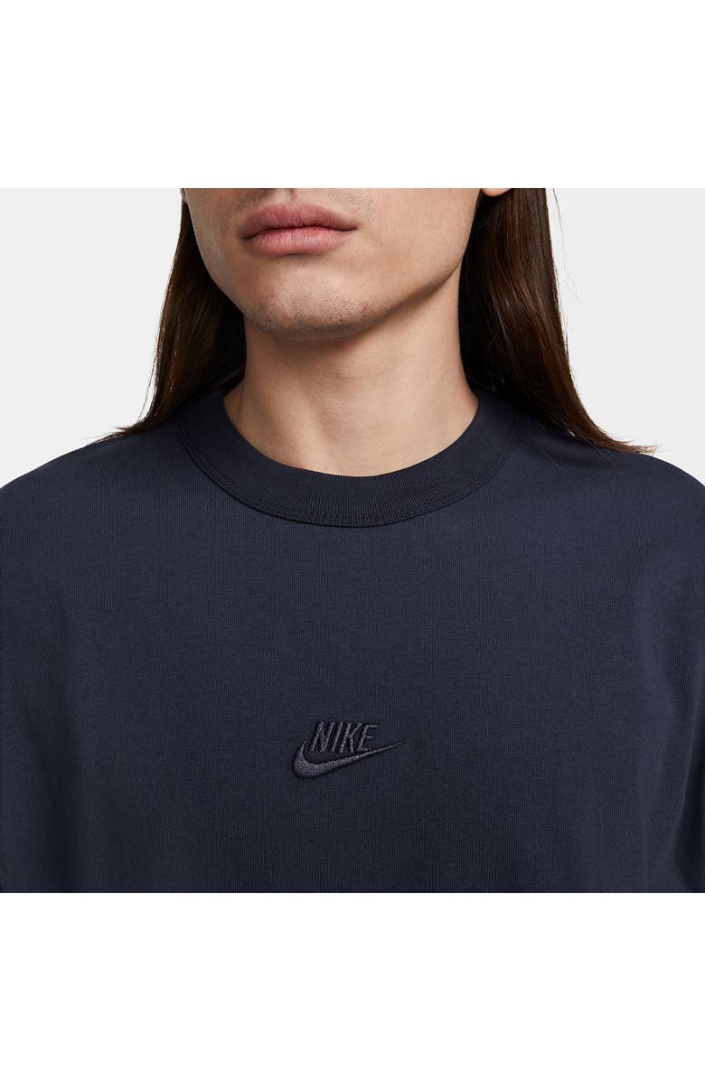Nike Premium Essential Cotton T-Shirt, Alternate, color, Obsidian