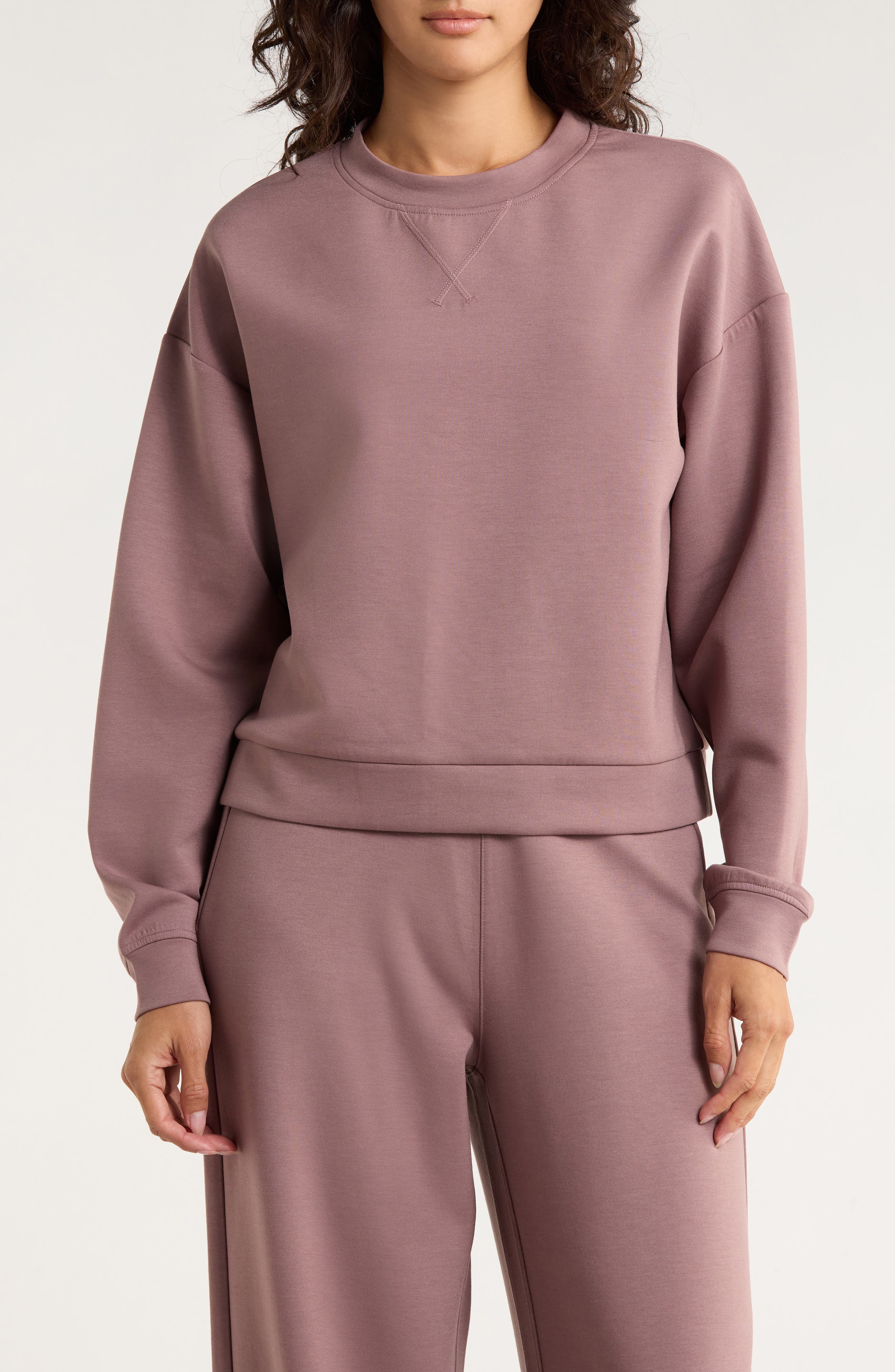 X by Gottex Scuba Knit Activewear Sweatshirt