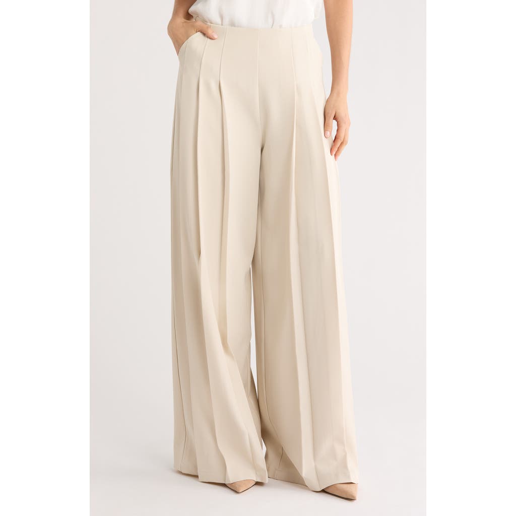 By Design Plymouth Pleated Wide Leg Pants In Gray