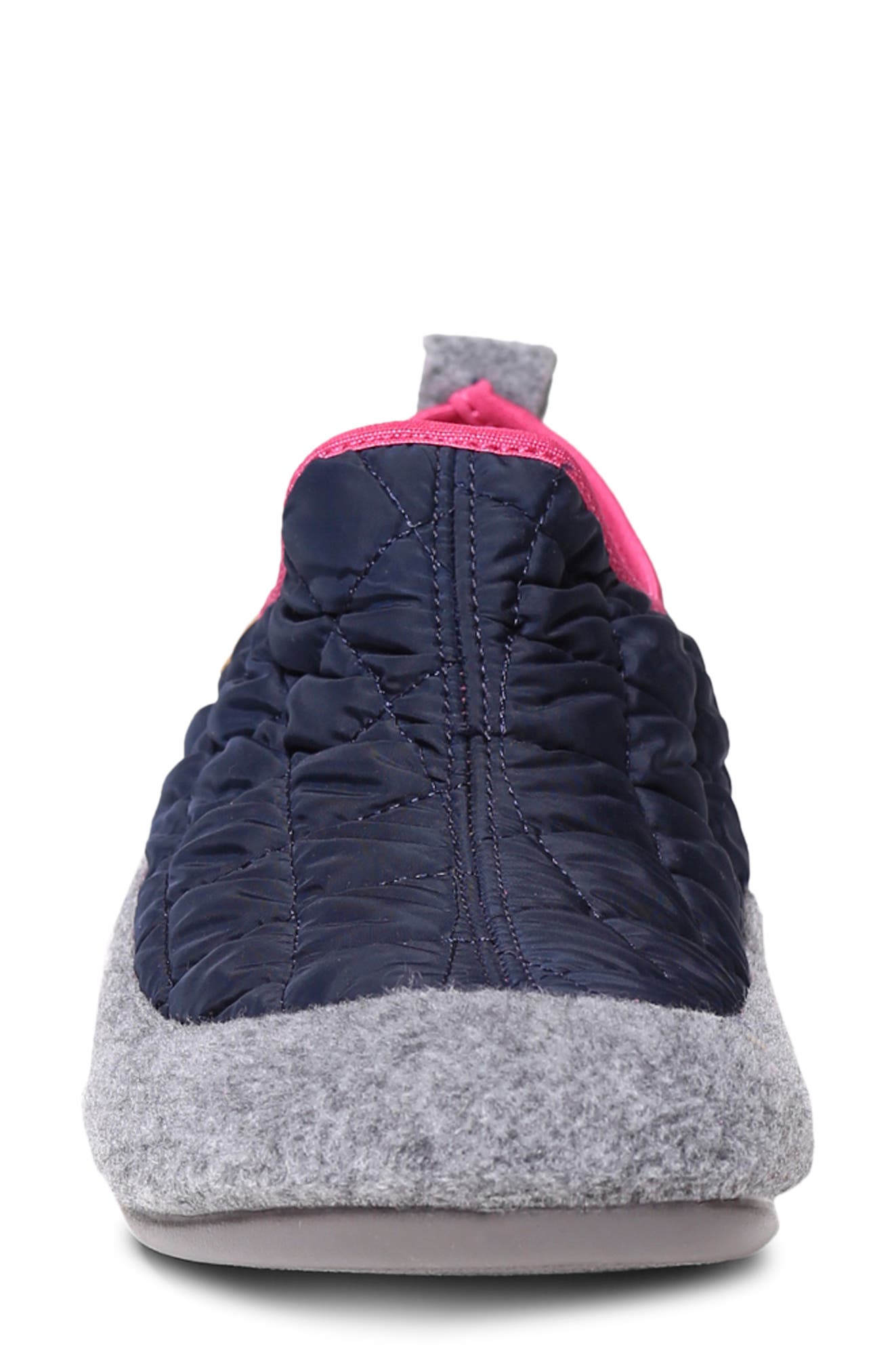 Toni Pons Mare Quilted Slipper, Alternate, color, Navy Wool