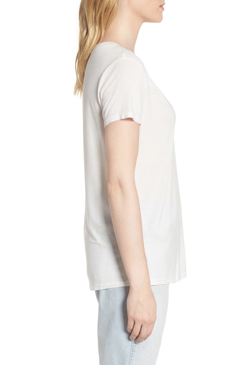 Sloane Scoop Tee, Alternate, color, WHITE