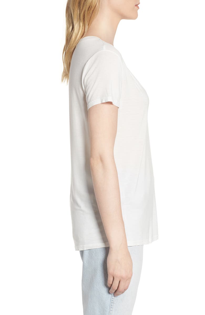 Splendid Sloane Scoop Tee, Alternate, color, White