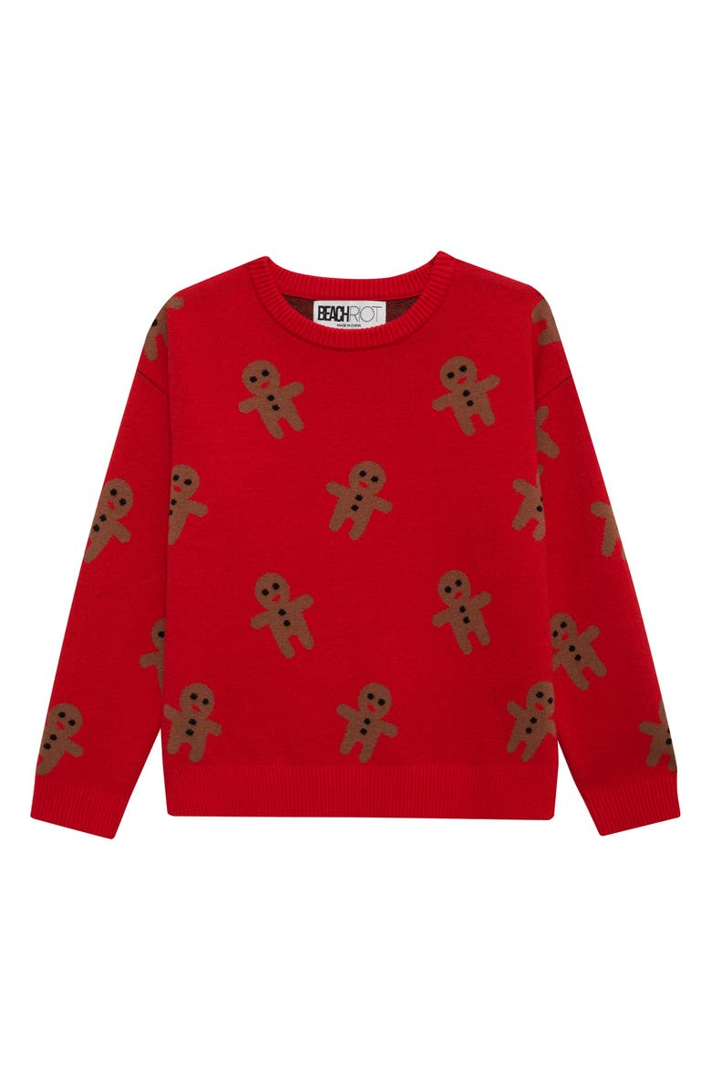 Beach Riot Kids' Little Callie Sweater, Main, color, Gingerbread