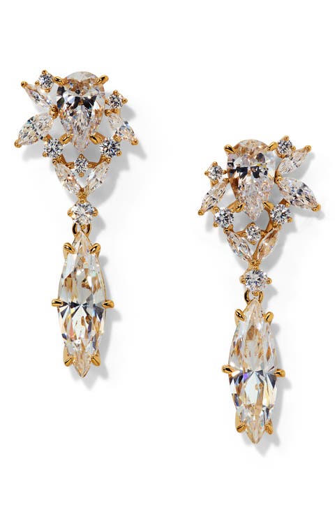 Cannes Cubic Zirconia Drop Earrings