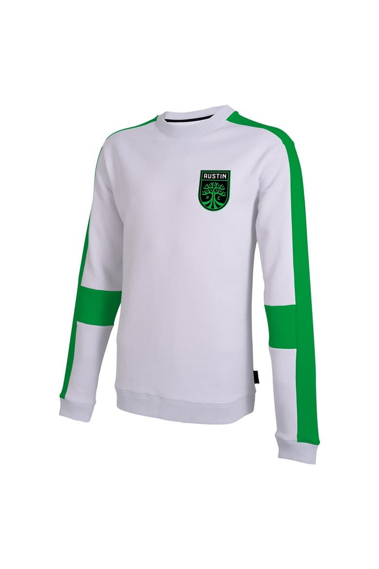 Men's Stadium Essentials White Austin FC Half Time Pullover Sweatshirt, Alternate, color, White