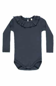 Rylee + Cru Kids' Ruffle Collar Long Sleeve Bodysuit