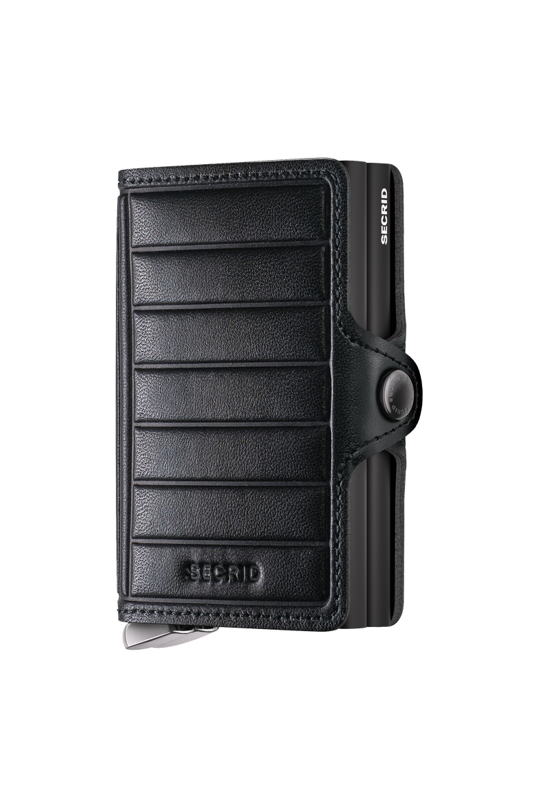 Premium Twinwallet+ Embossed Lines, Main, color, Black