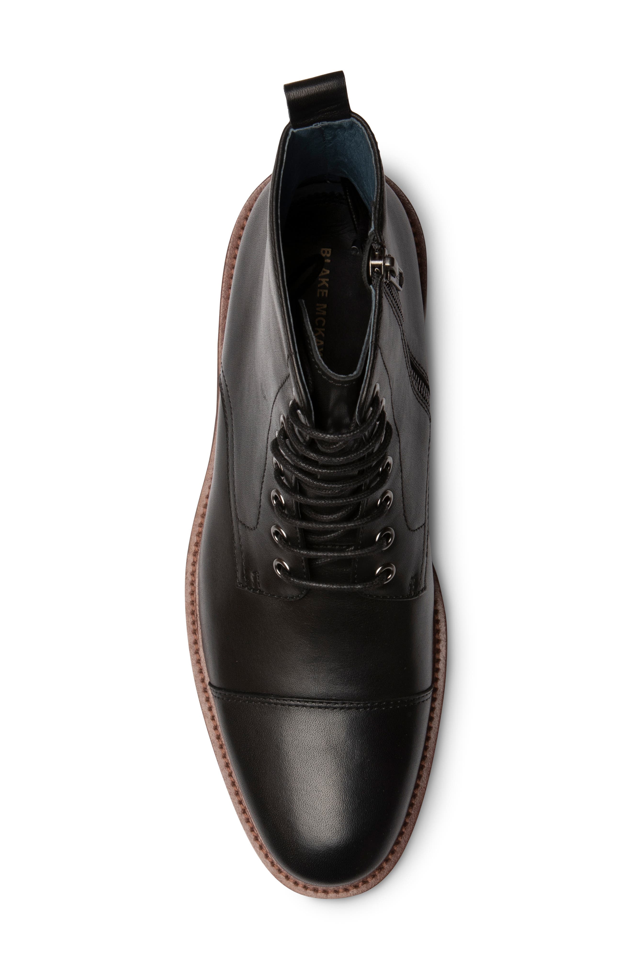 Blake Mckay Bryan Cap Toe Boot, Alternate, color, Black