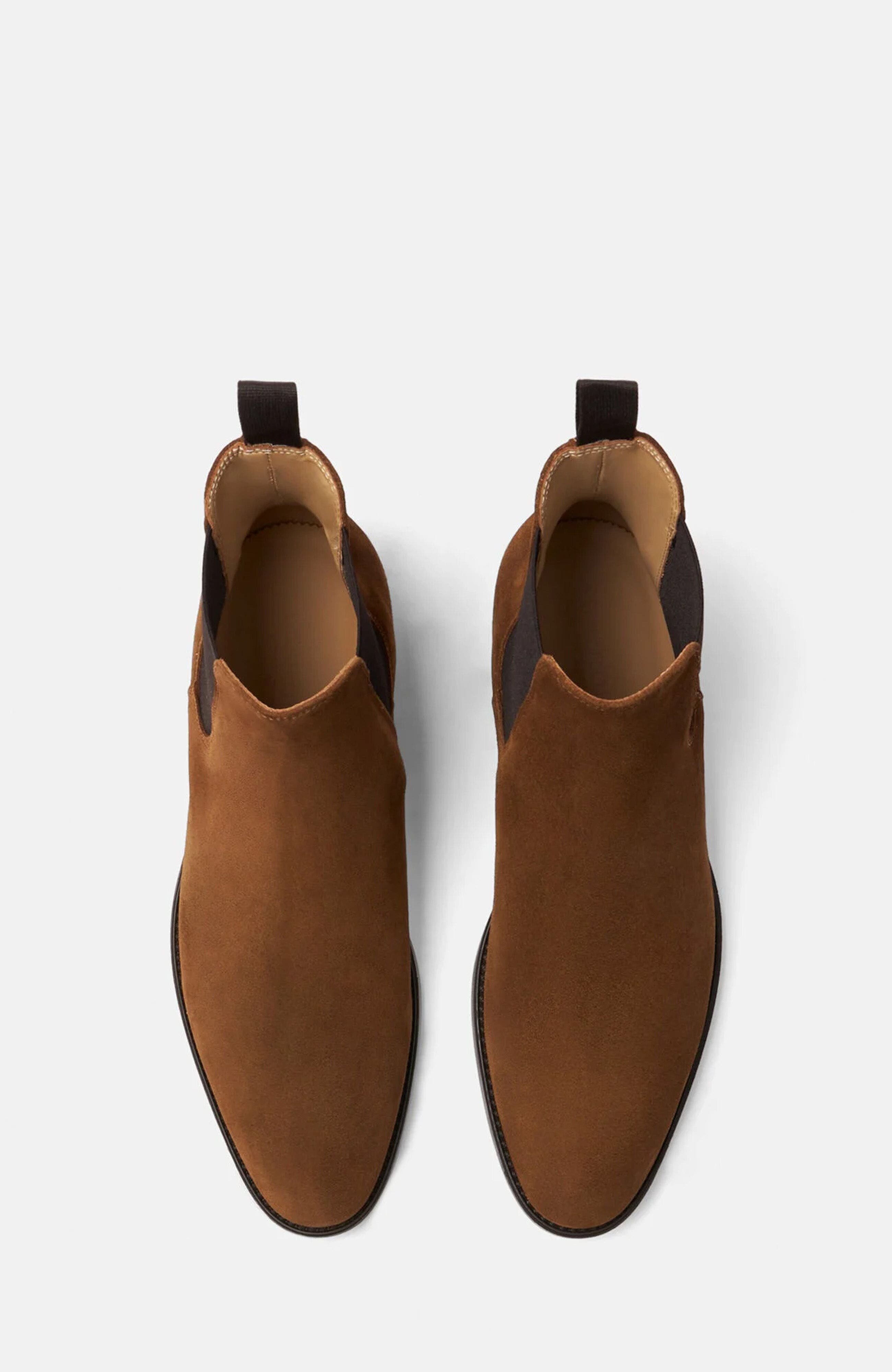 Giacomo Chelsea Boots, Alternate, color, Tobacco Suede