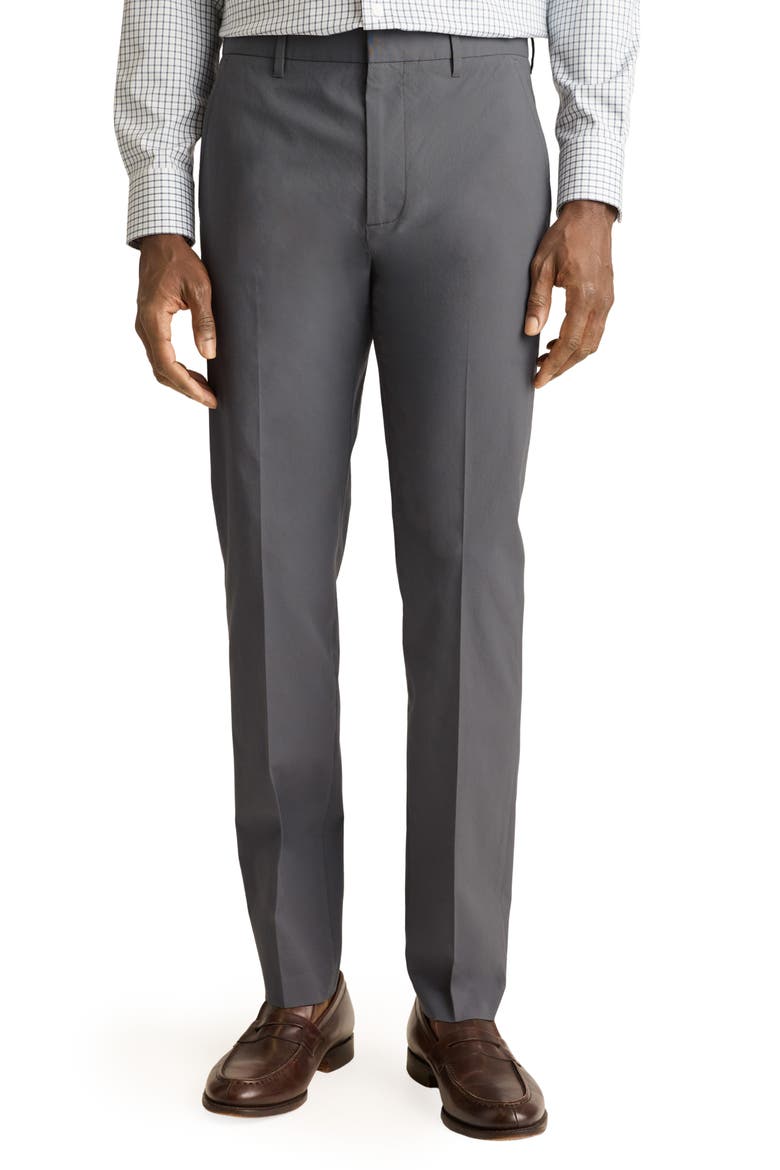 Weekday Warrior Slim Fit Stripe Dress Pants, Main, color, TUESDAY GREY FINE STRIPE