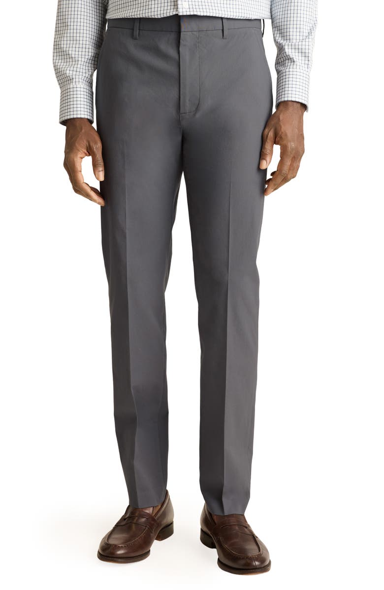 Bonobos Weekday Warrior Slim Fit Stripe Dress Pants, Main, color, Tuesday Grey Fine Stripe