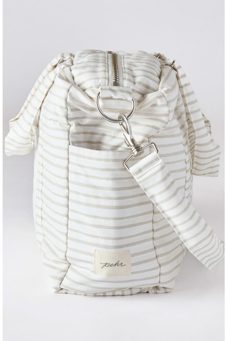Stripes Away Diaper Bag, Alternate, color, STRIPES AWAY PEBBLE GREY