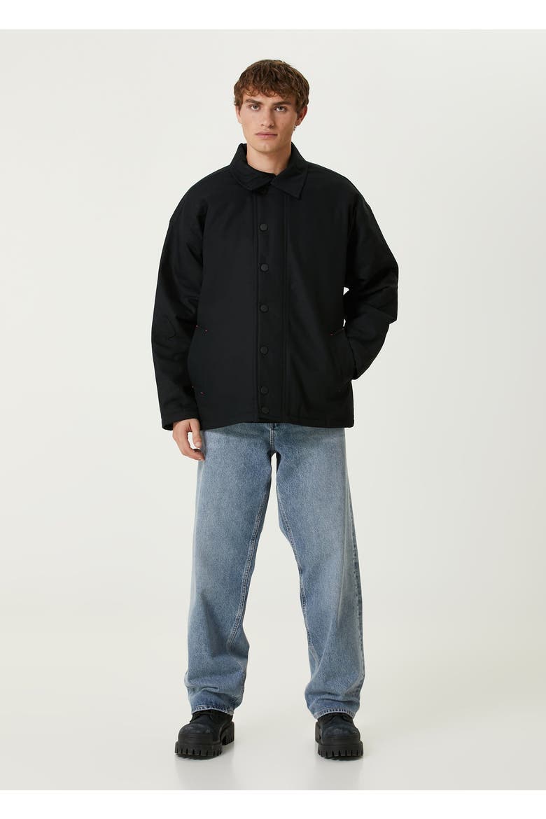 Cotton Puffer Jacket, Alternate, color, BLACK