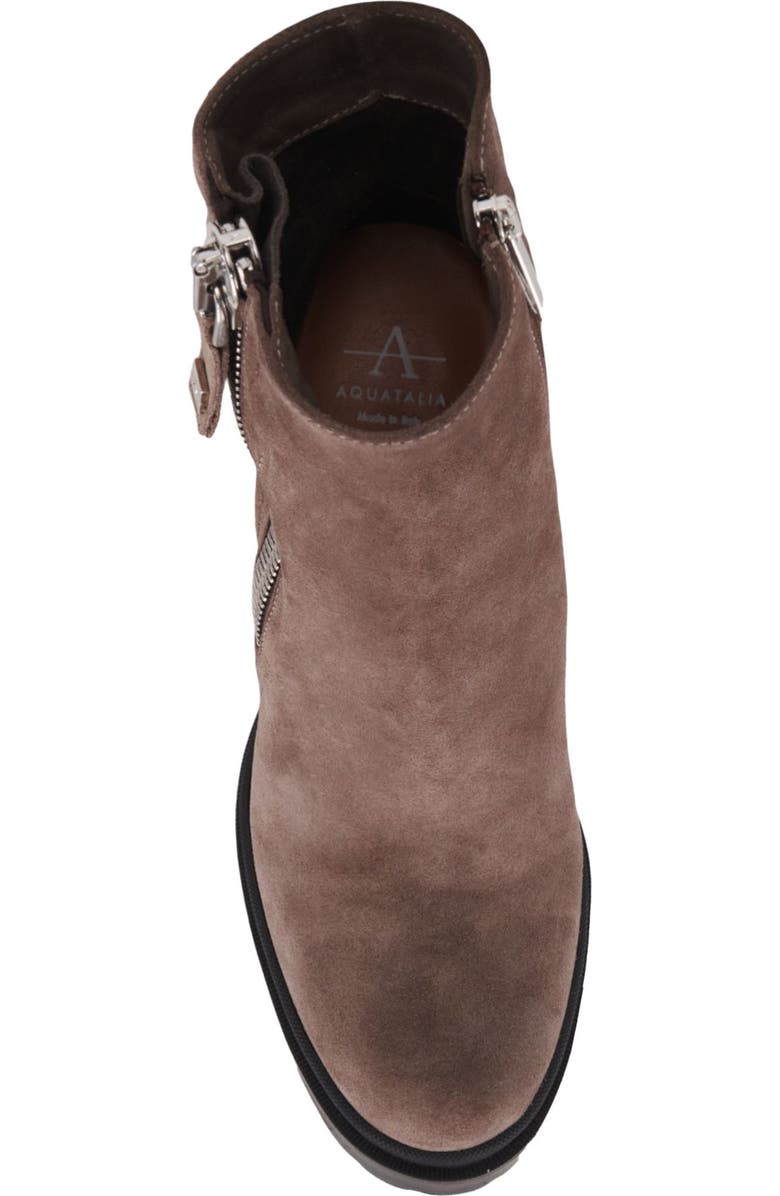 Aquatalia Emma Weatherproof Platform Bootie, Alternate, color, Taupe Suede