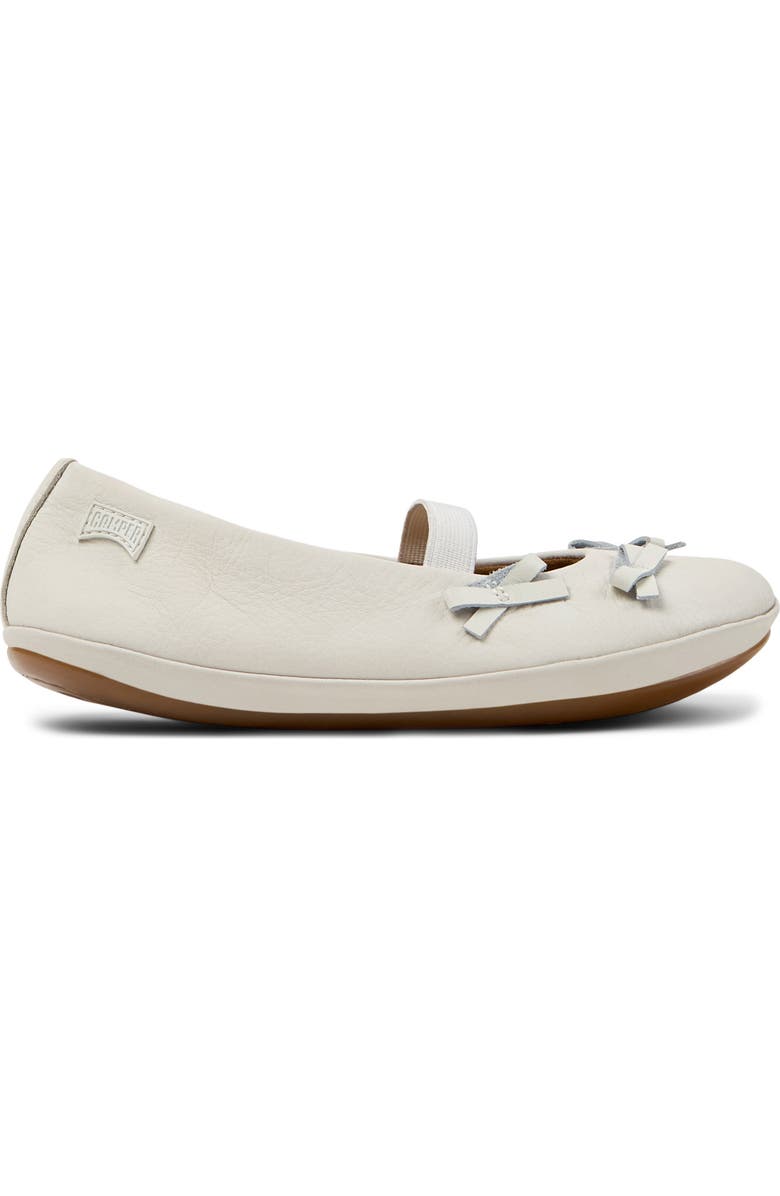 Camper Twins Ballet Flat, Alternate, color, White Natural