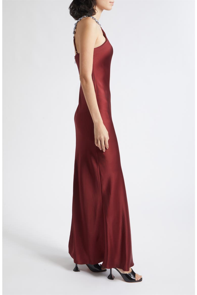 Cadence Halter Neck Gown, Alternate, color, PINOT