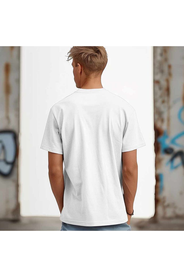 Mens Astronaut Midweight Garment Dye Tee, Alternate, color, White